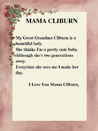 Poem for Mamma Cliburn